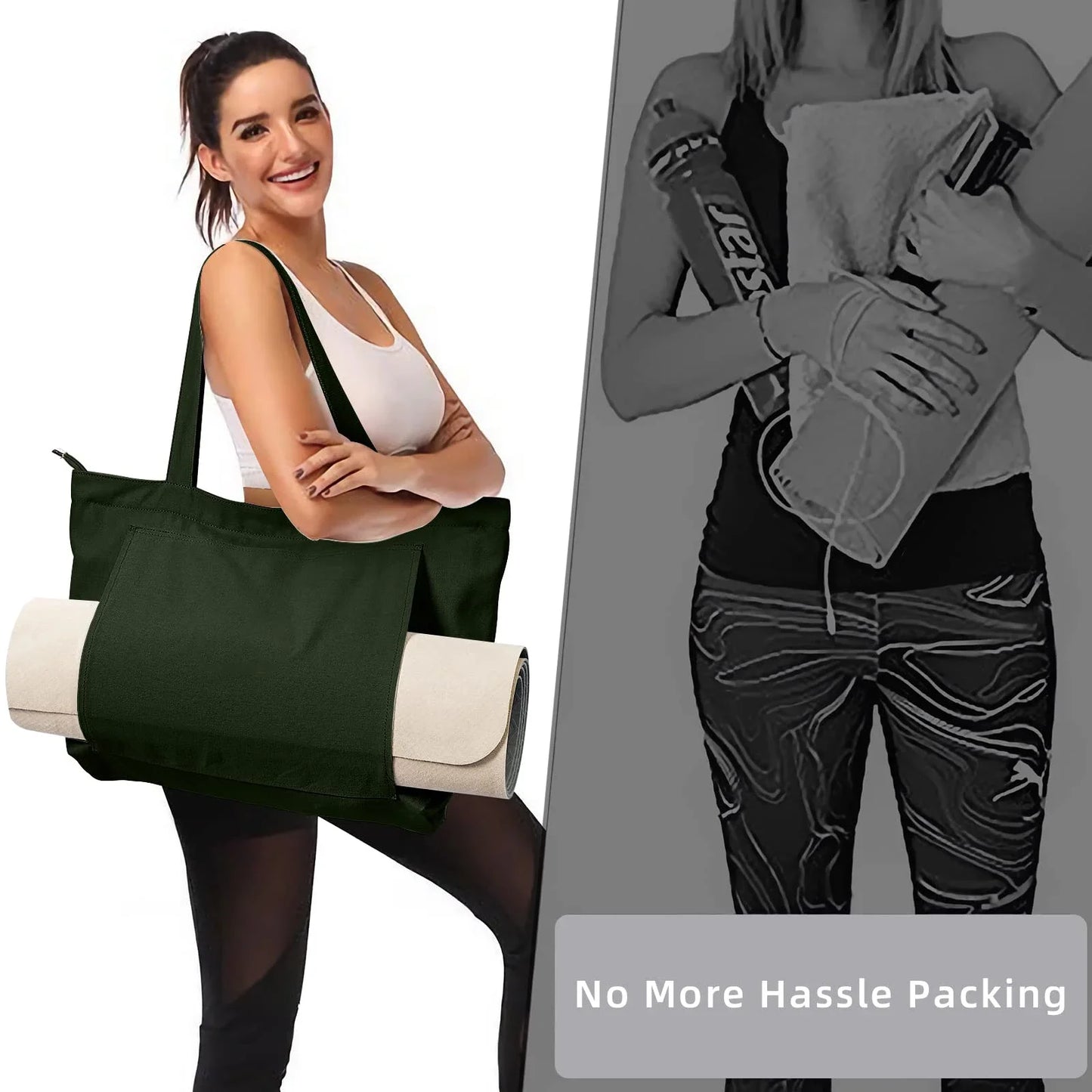 Canvas Yoga Bag Women Mat