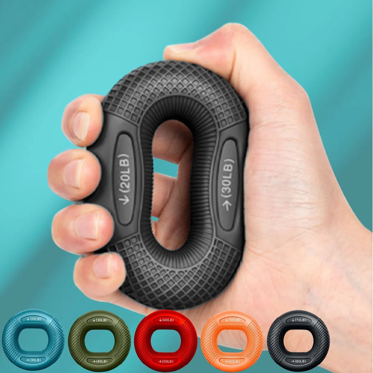 3x Silicone Finger Grip Strengthener