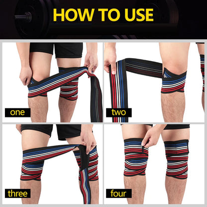 Fitness Knee Wraps Compression Straps
